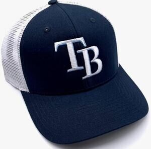 Tampa Bay Rays Trucker Hat Mesh Adjustable Embroidered